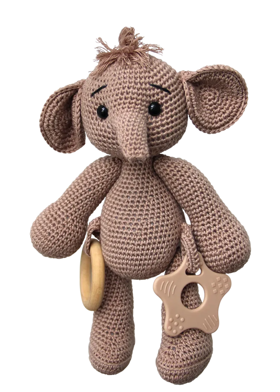 Go Handmade Sensory Elephant Häkelanleitung Elefant 24 cm Bambus