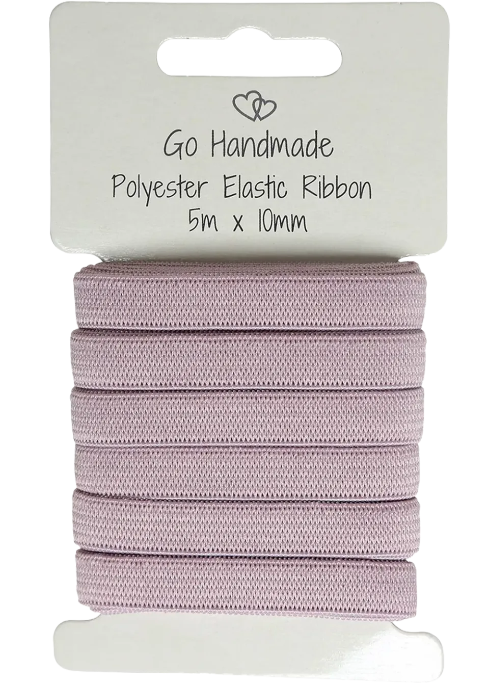 Go Handmade Elastikband 5 m x 10 mm weiß