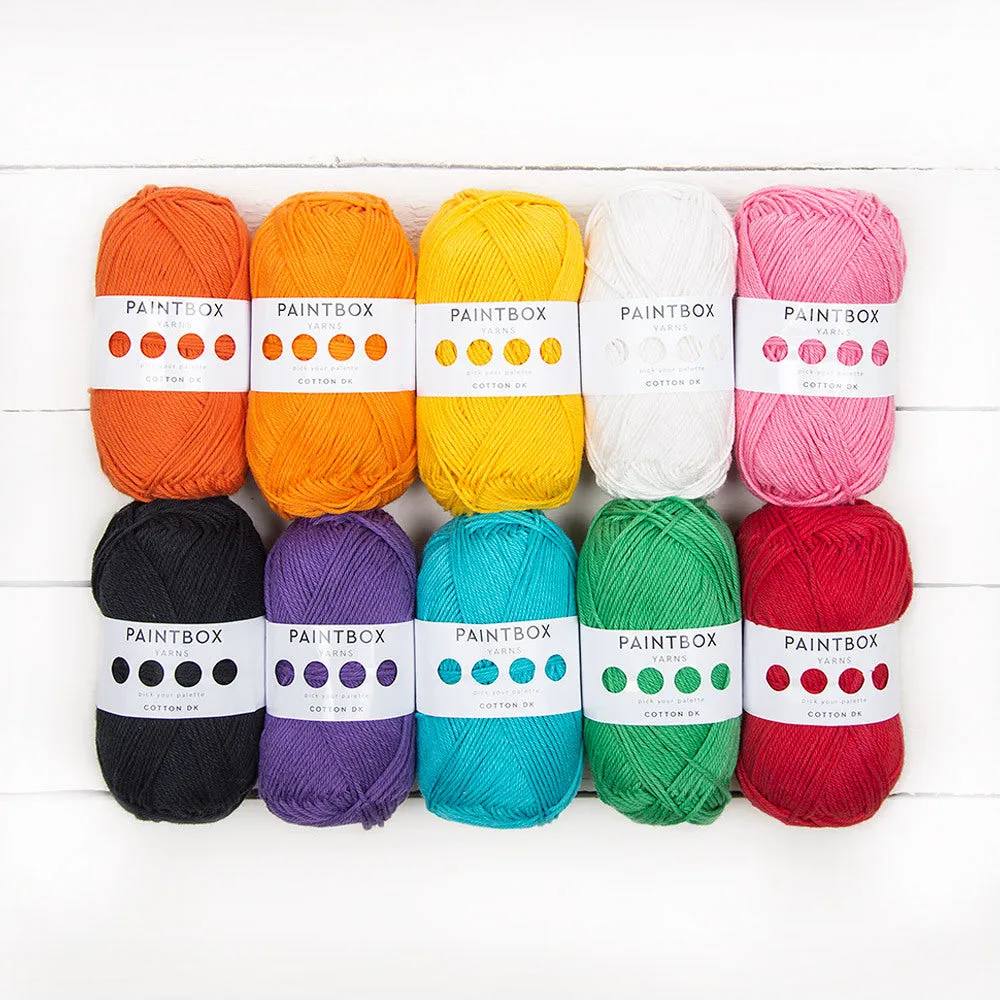 Paintbox Yarns Cotton DK Sundown Garn 10x50g pastell