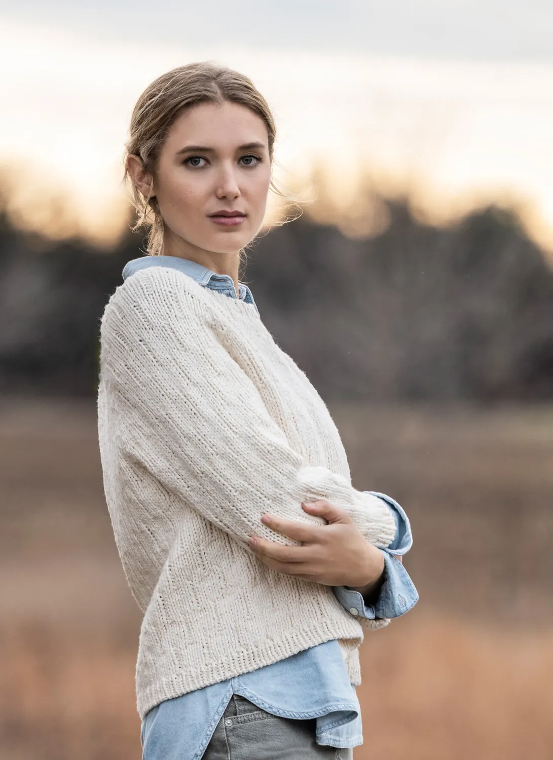 Blue Sky Fibers Classic Series Shady Hollow Sweater Strickanleitung