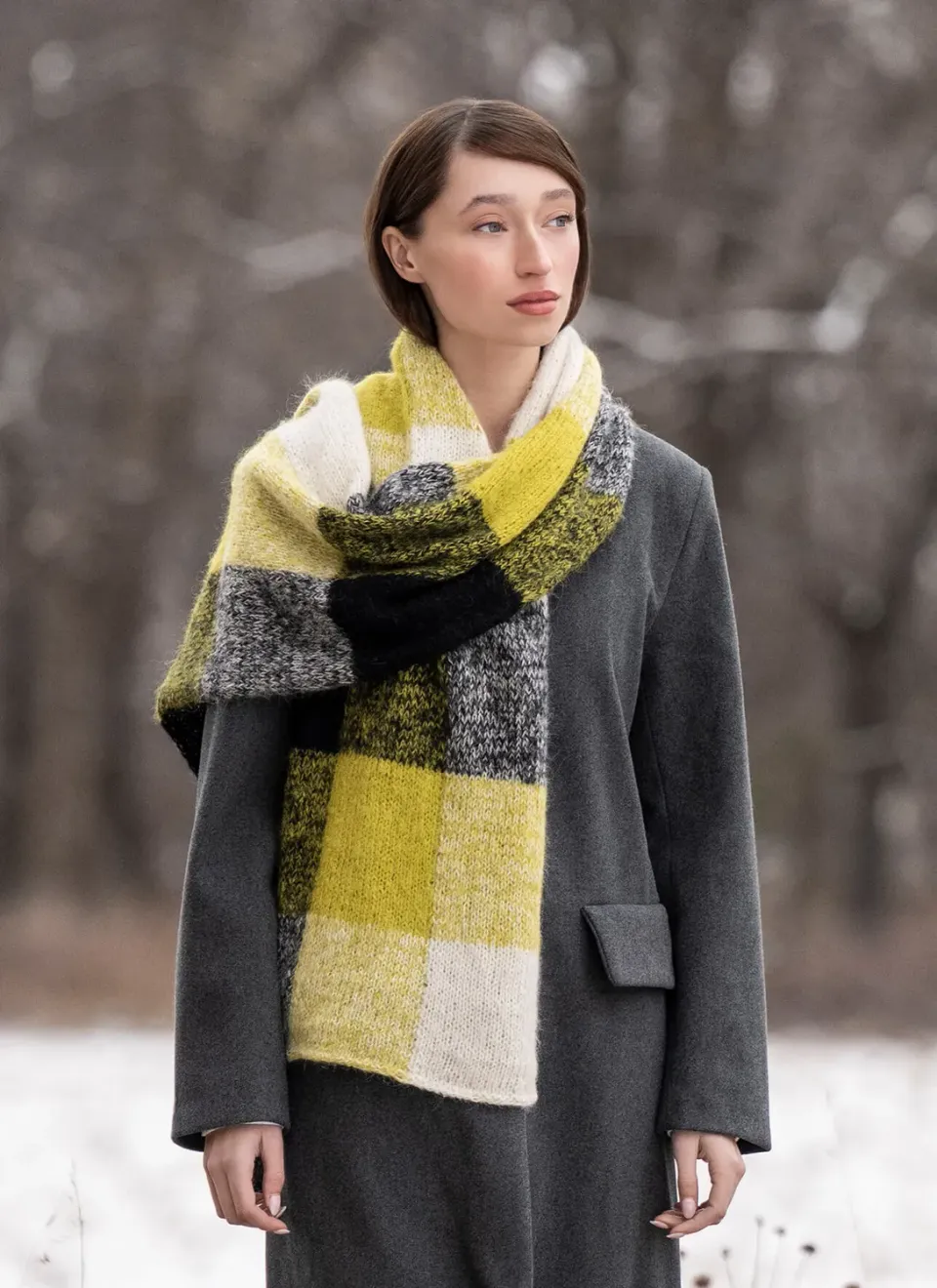 Blue Sky Fibers Classic Series Amsterdam Wrap Strickanleitung Intarsia