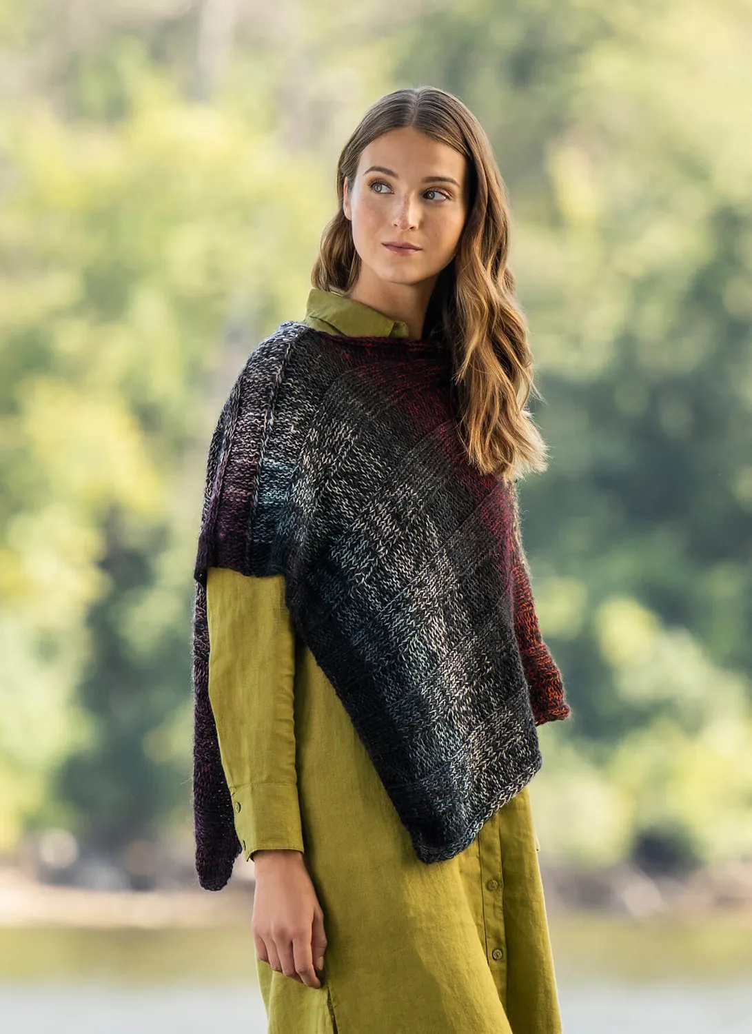 Blue Sky Fibers Classic Kaleidoscope Wrap Strickanleitung Tuch