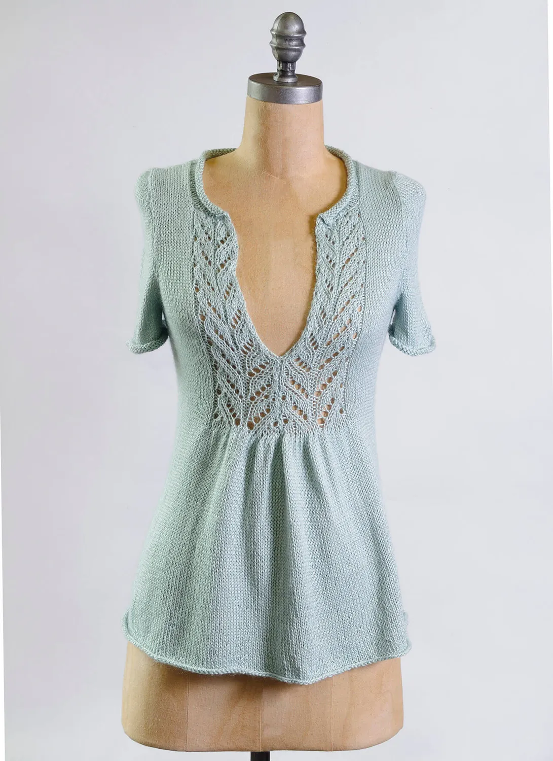 Blue Sky Fibers Classic Series Sylvia Sweater Strickanleitung Spitze