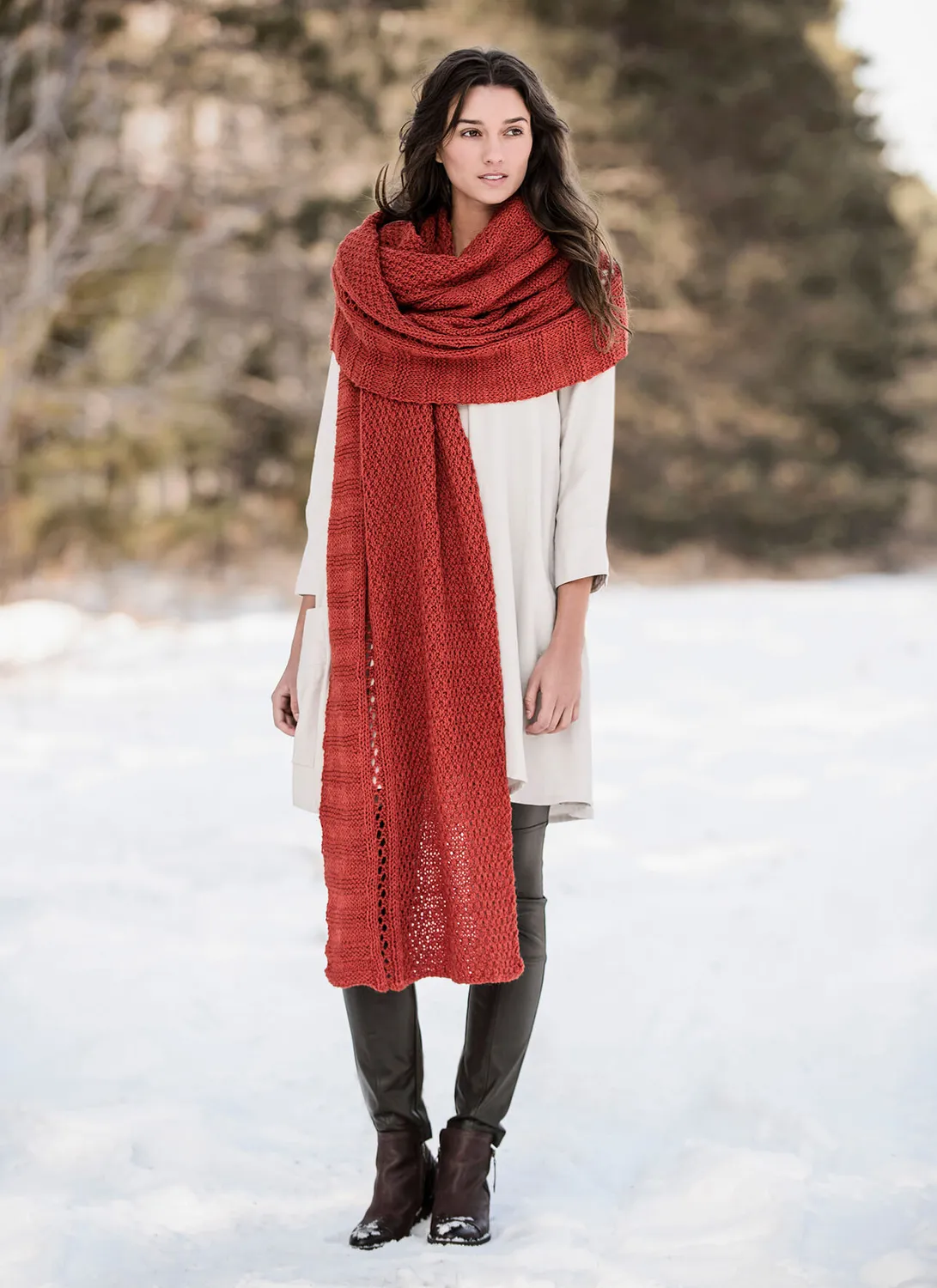 Blue Sky Fibers Classic Series Endless Wrap Strickanleitung Textur