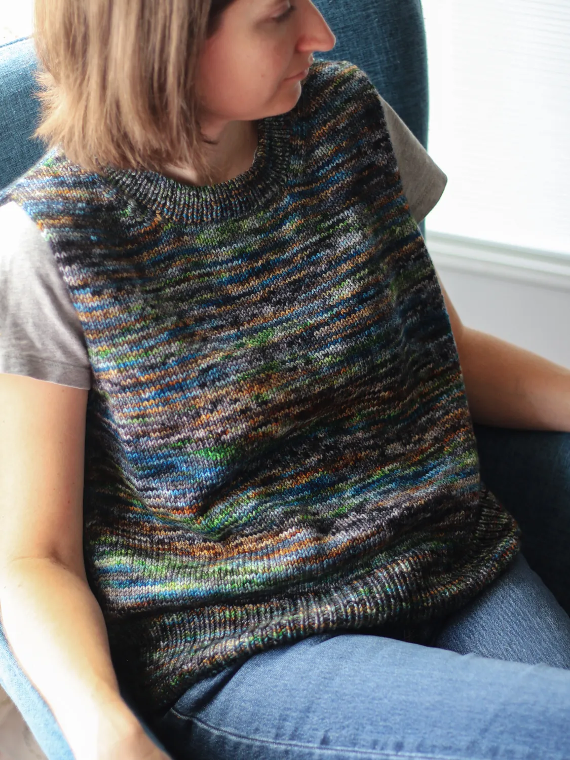 Madelinetosh Dear John PDF Strickanleitung Weste DK Gr.1-9