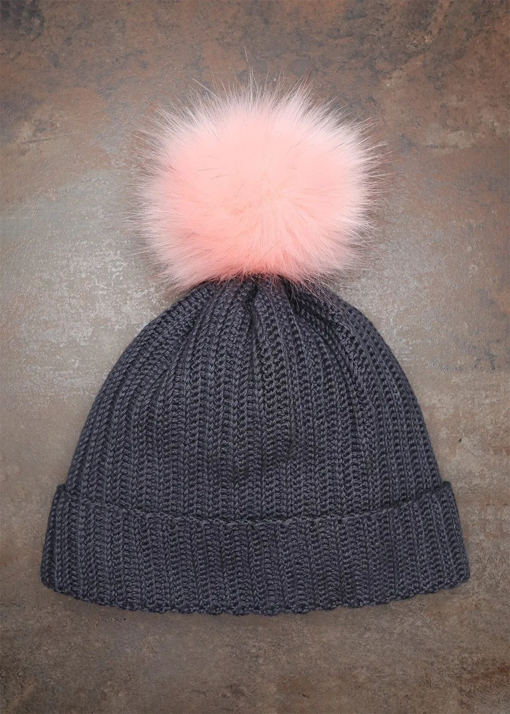 Go Handmade Pompon mit Druckknopf Kunstfell small 10 cm