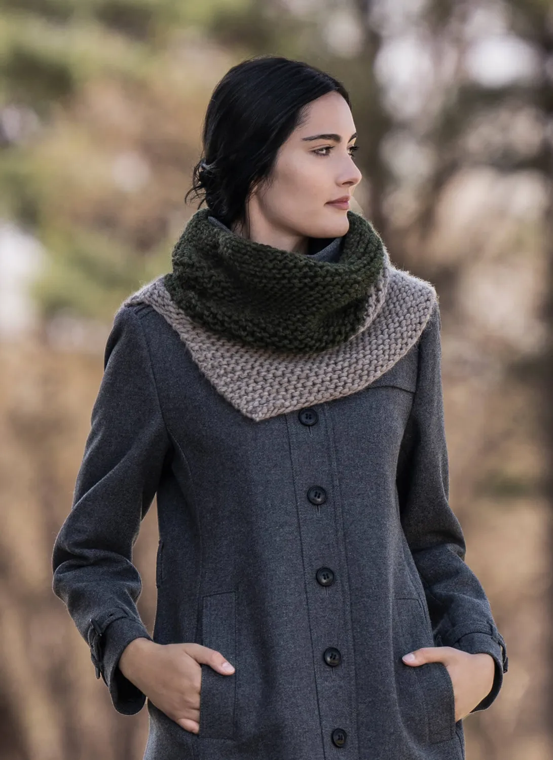 Blue Sky Fibers Bay City Cowl Strickanleitung Geschenk