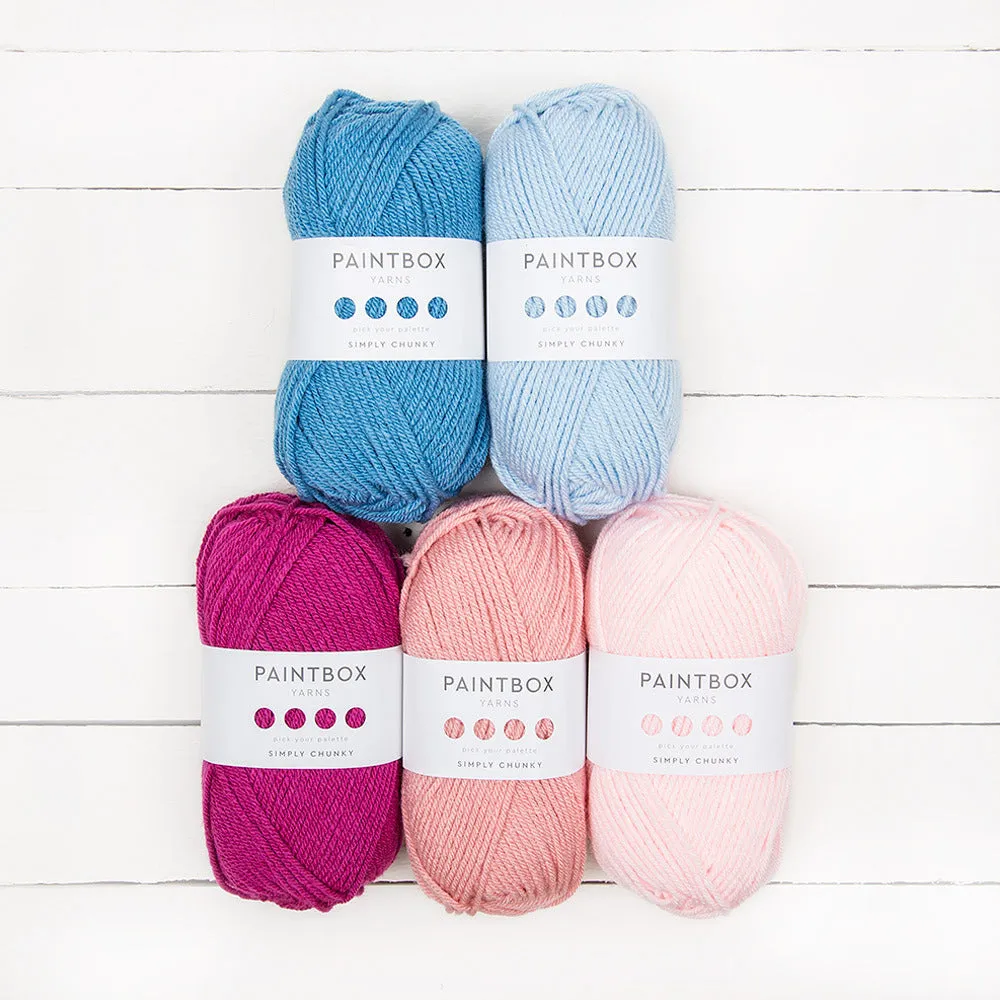 Paintbox Simply Chunky Strickgarn 5x100g Designer Picks Set