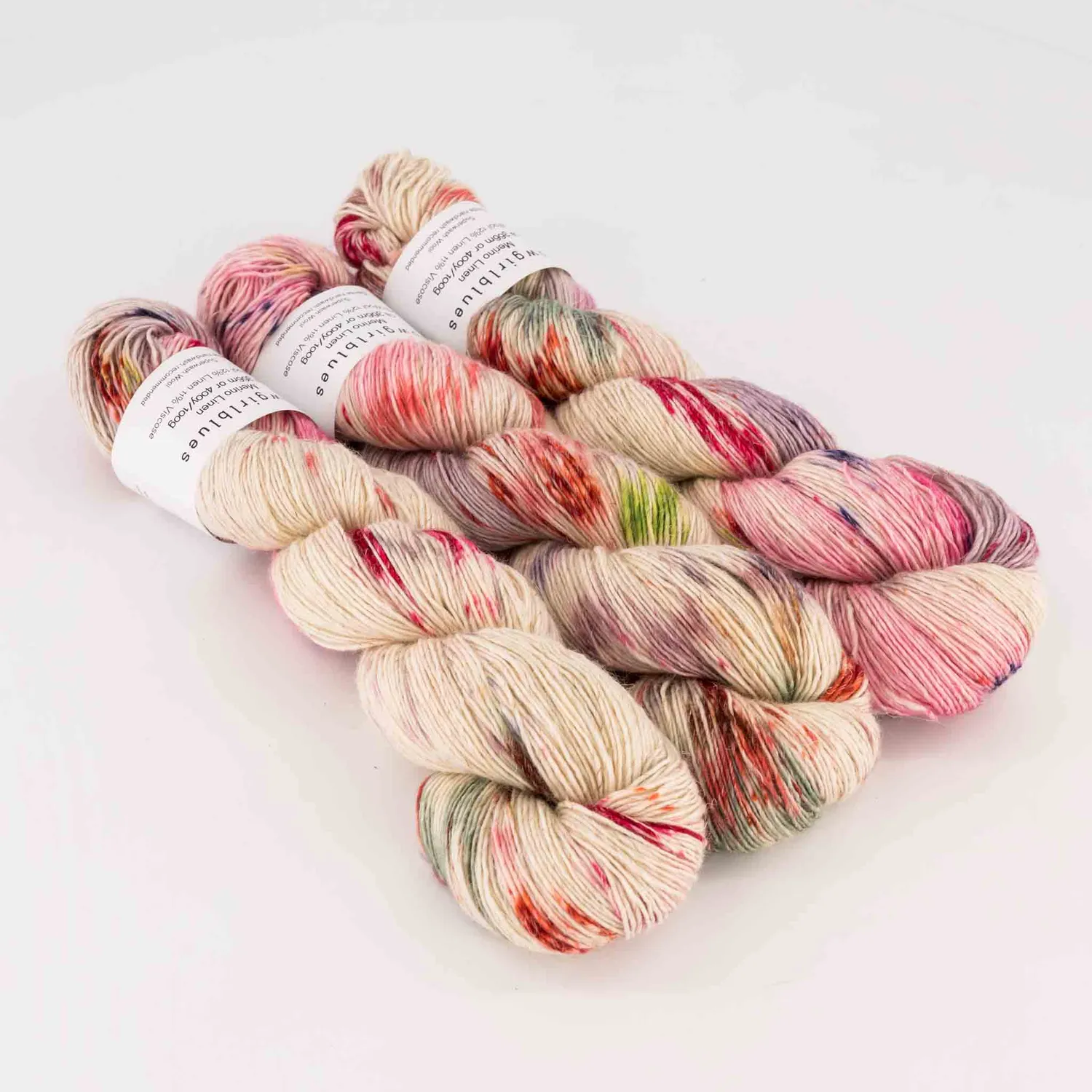 Cowgirlblues Merino Linen Wolle Happy Days handgefärbt