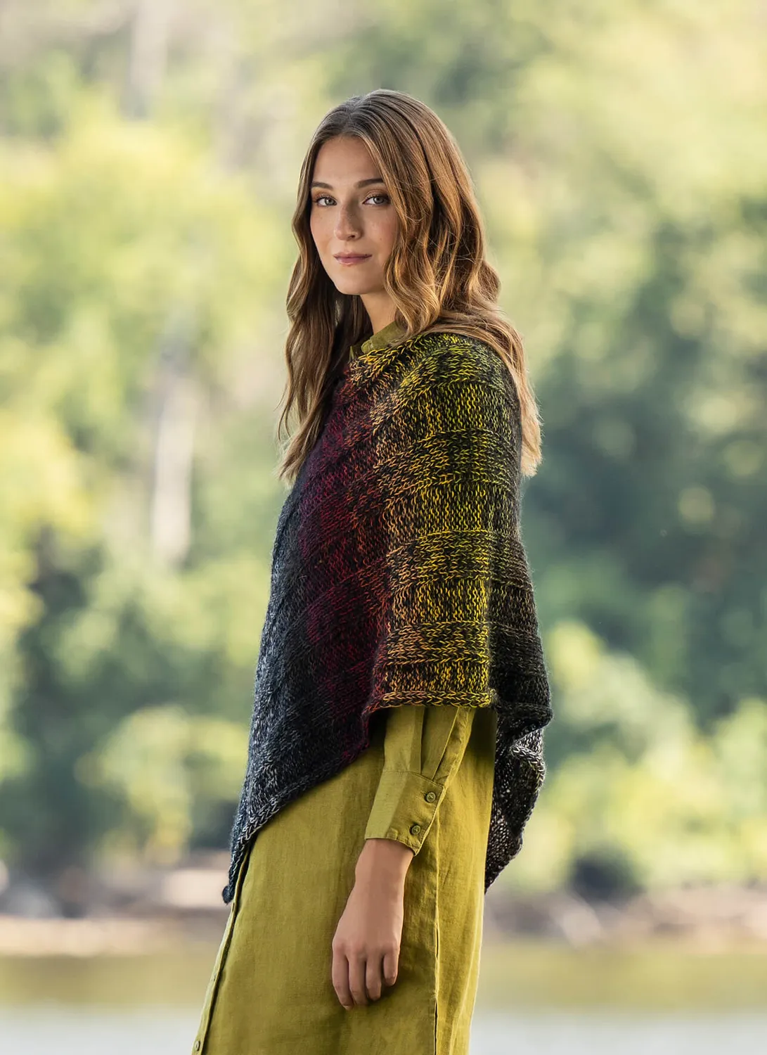 Blue Sky Fibers Classic Kaleidoscope Wrap Strickanleitung Tuch