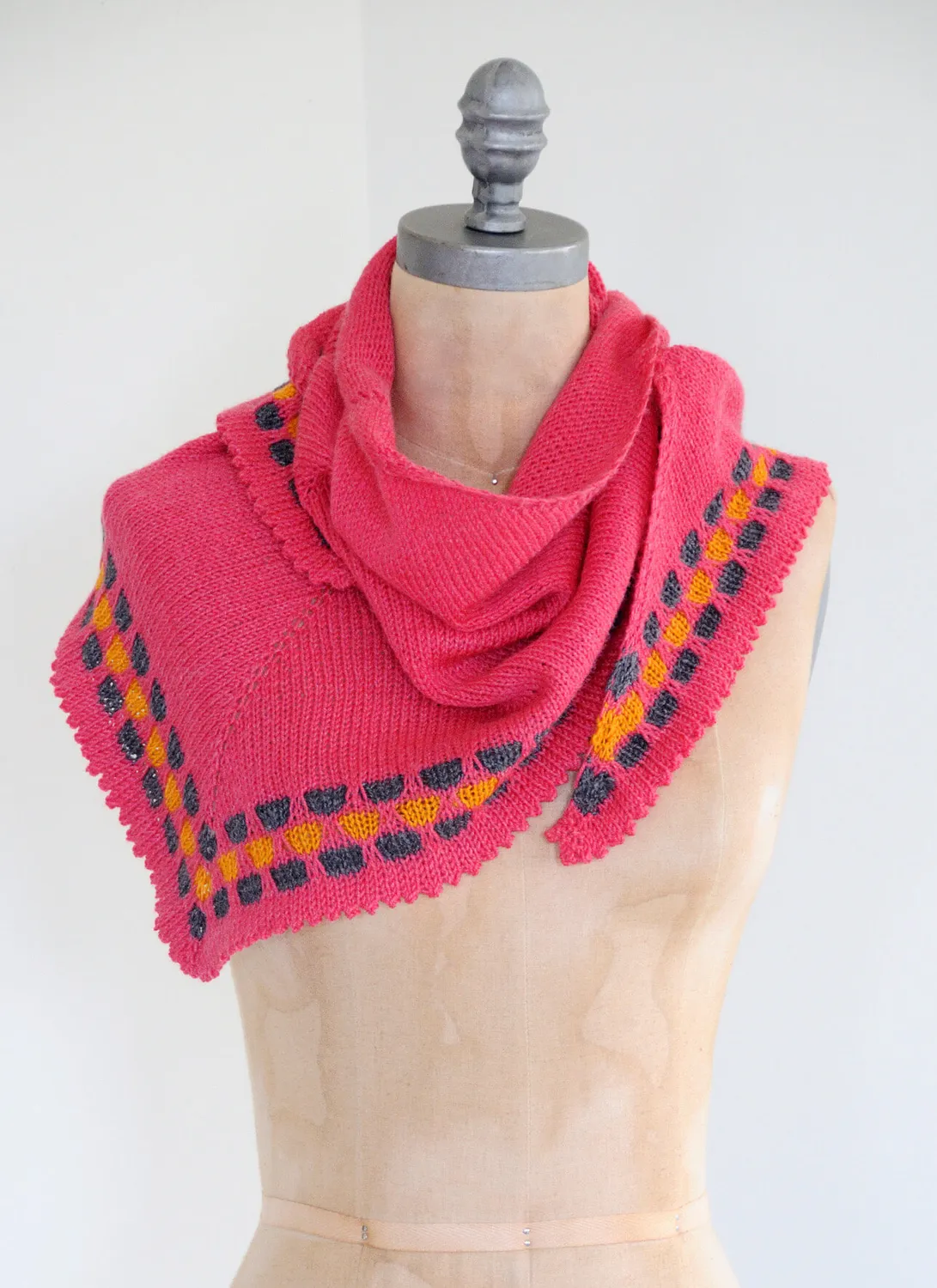 Blue Sky Fibers Lucky Penny Shawl Tuch Anleitung gratis