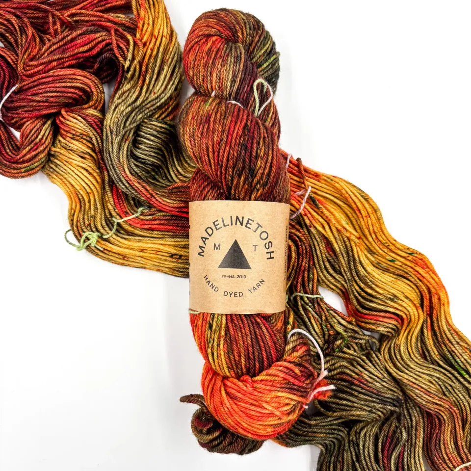 Madelinetosh Stitchin States Maple Harvest Vermont Wolle