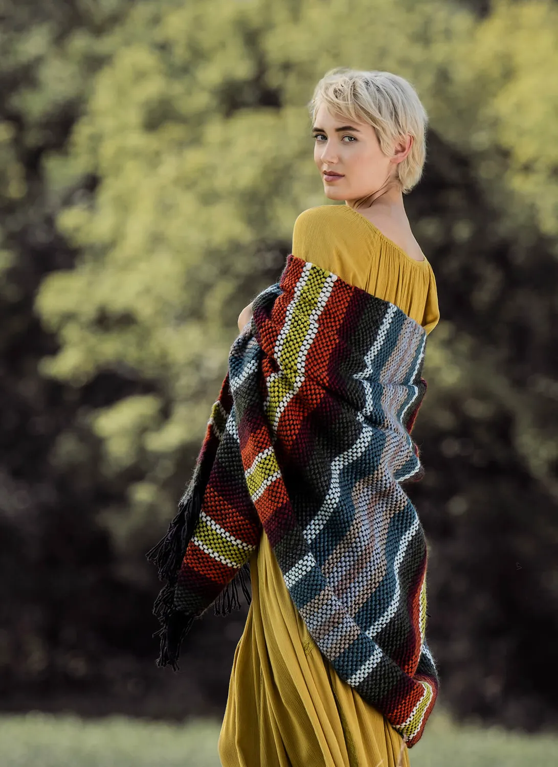 Blue Sky Fibers Bellville Throw Strickanleitung Woolstok