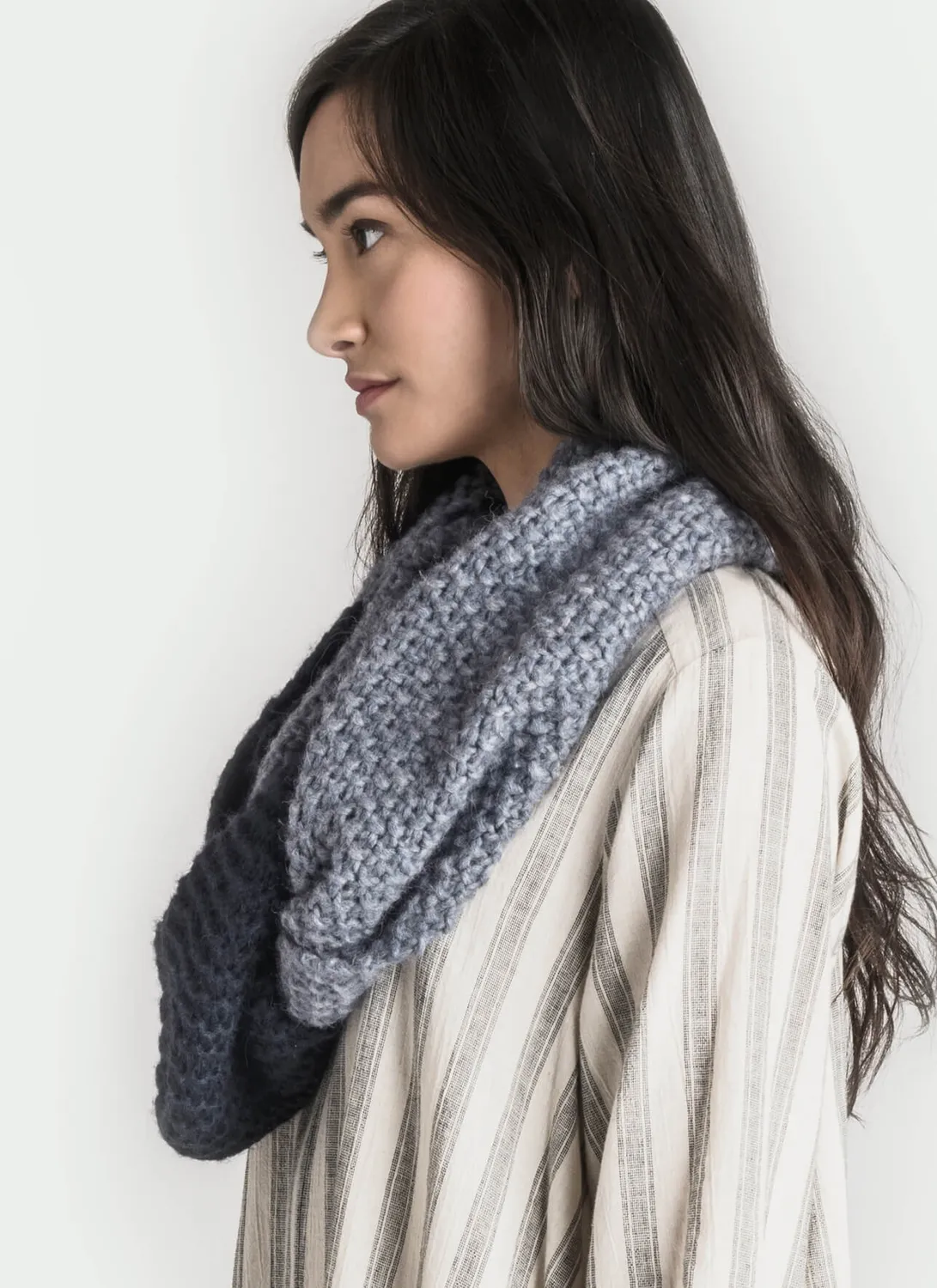 Blue Sky Fibers Classic Nevis Cowl Loop Strickanleitung PDF