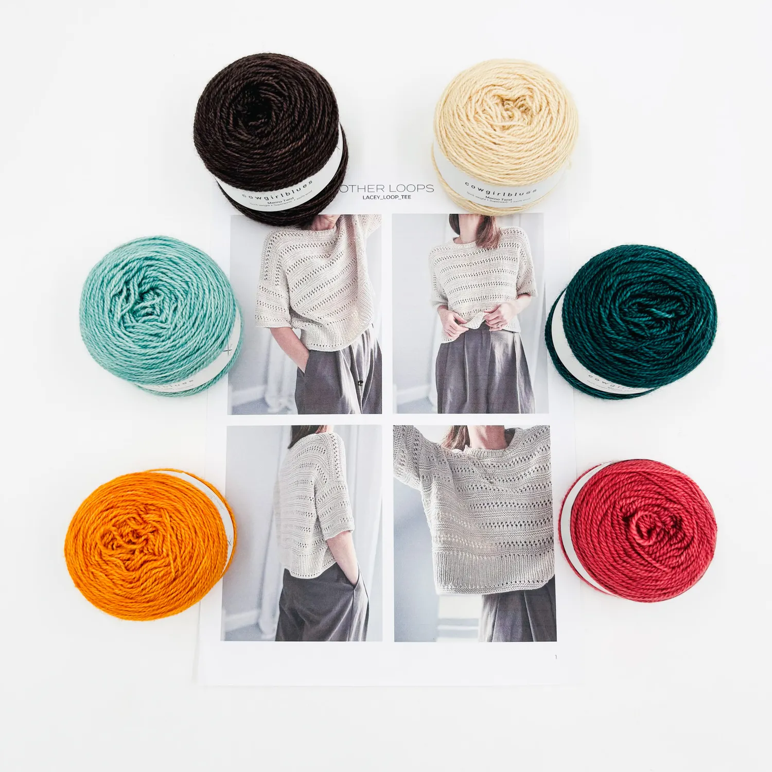 Cowgirlblues Lacey Loop Tee Strickset Sommertop