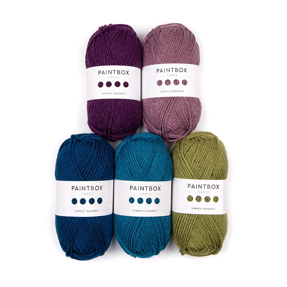 Paintbox Yarns Simply Chunky 5er Farbpaket Wolle Pebble