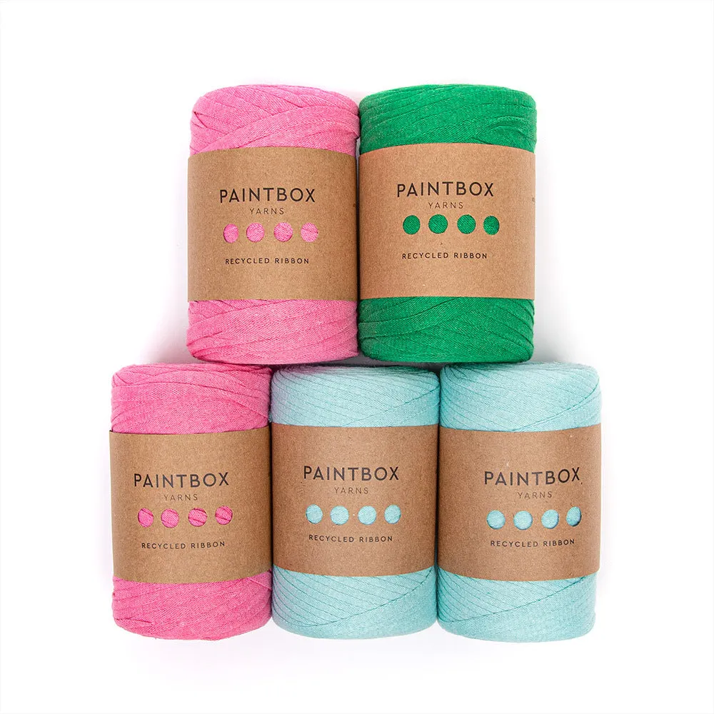 Paintbox Recycled Ribbon Bandgarn 5x250g Wall Hanging Set