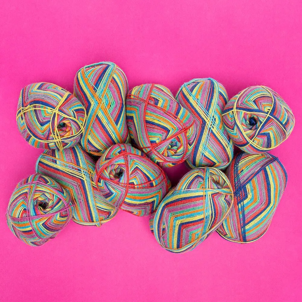 Paintbox Yarns Socks Sockenwolle 10x100g Set selbstmusternd