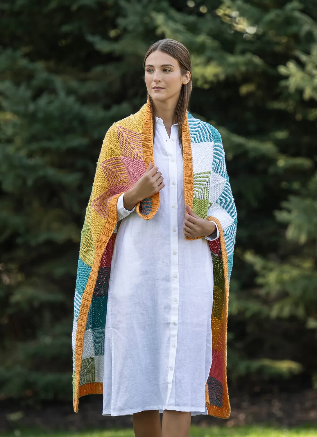 Blue Sky Fibers Classic Endless Summer 202603 Strickanleitung Decke Quadrate