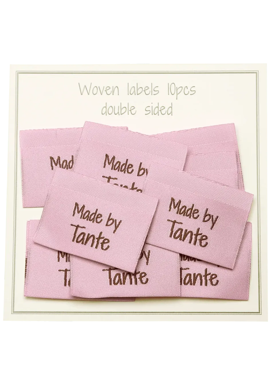 Go Handmade Weblabel Made by Tante Rosa 35x19 mm 10 Stk