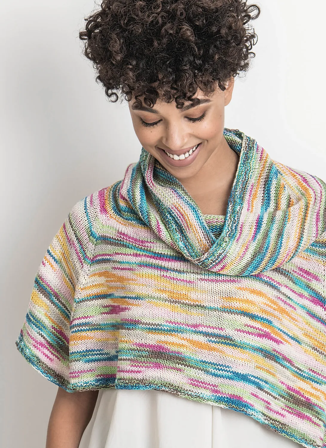 Blue Sky Fibers Classic Courtland Capelet Strickanleitung Cape