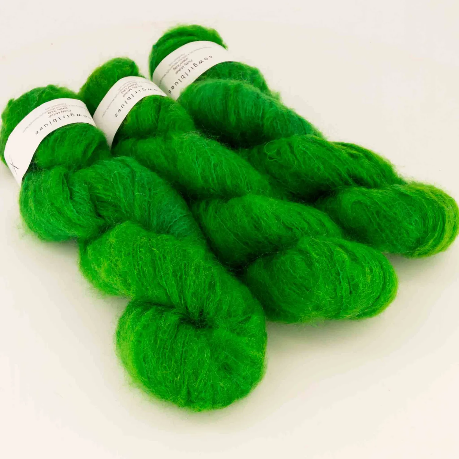 Cowgirlblues Fluffy Evergreen Mohairwolle tannengrün