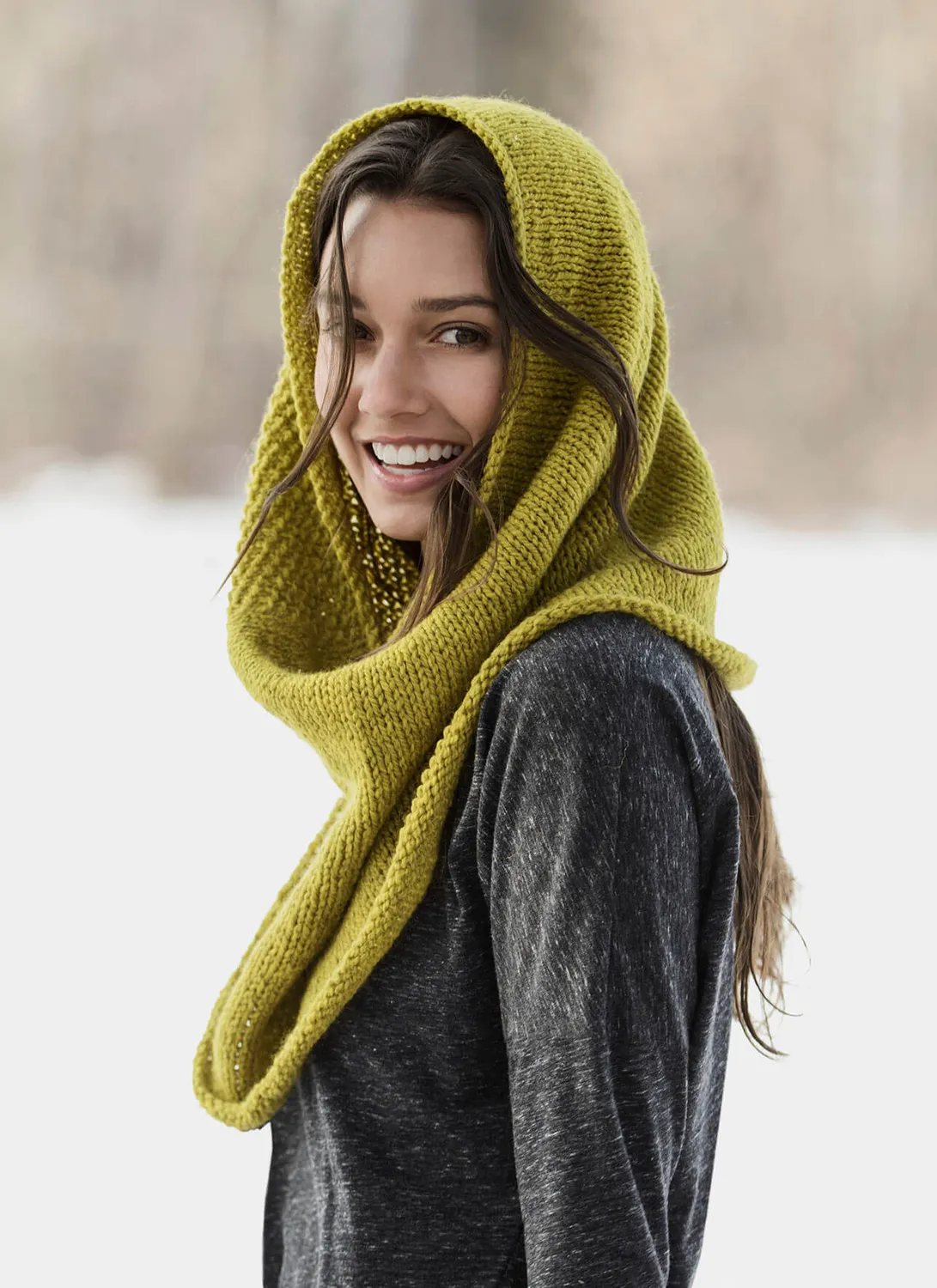 Blue Sky Fibers Classic Trimont Snood Strickanleitung 3in1
