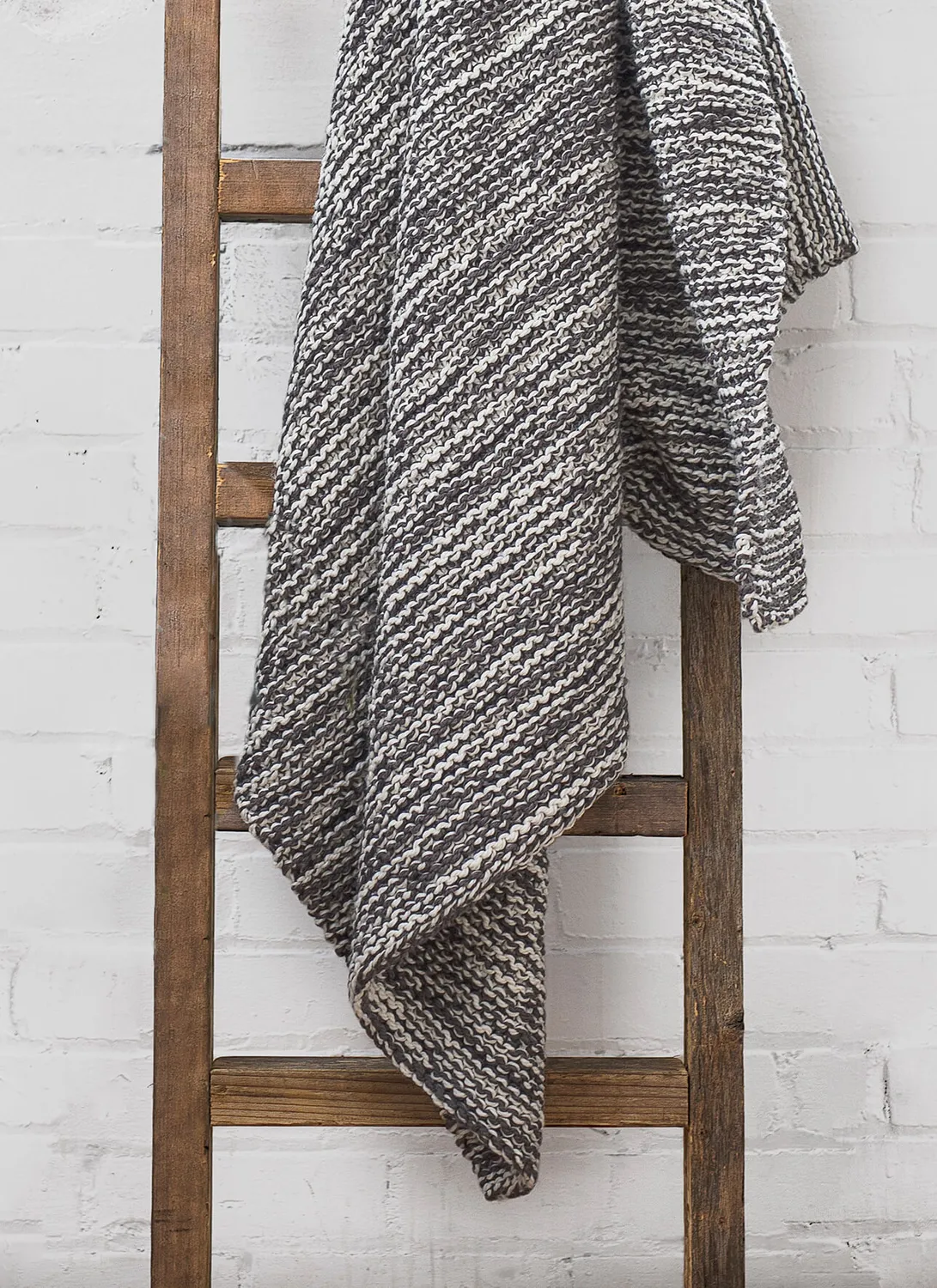 Blue Sky Fibers Goodview Garter Throw 201802 Bio-Baumwolle