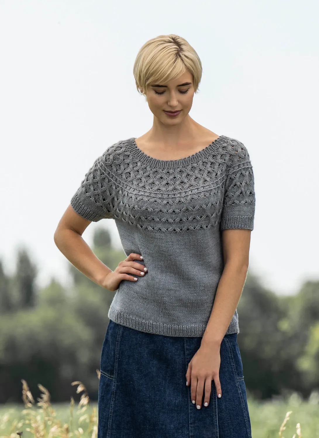 Blue Sky Fibers Classic Pacific Grove Top Strickanleitung Top