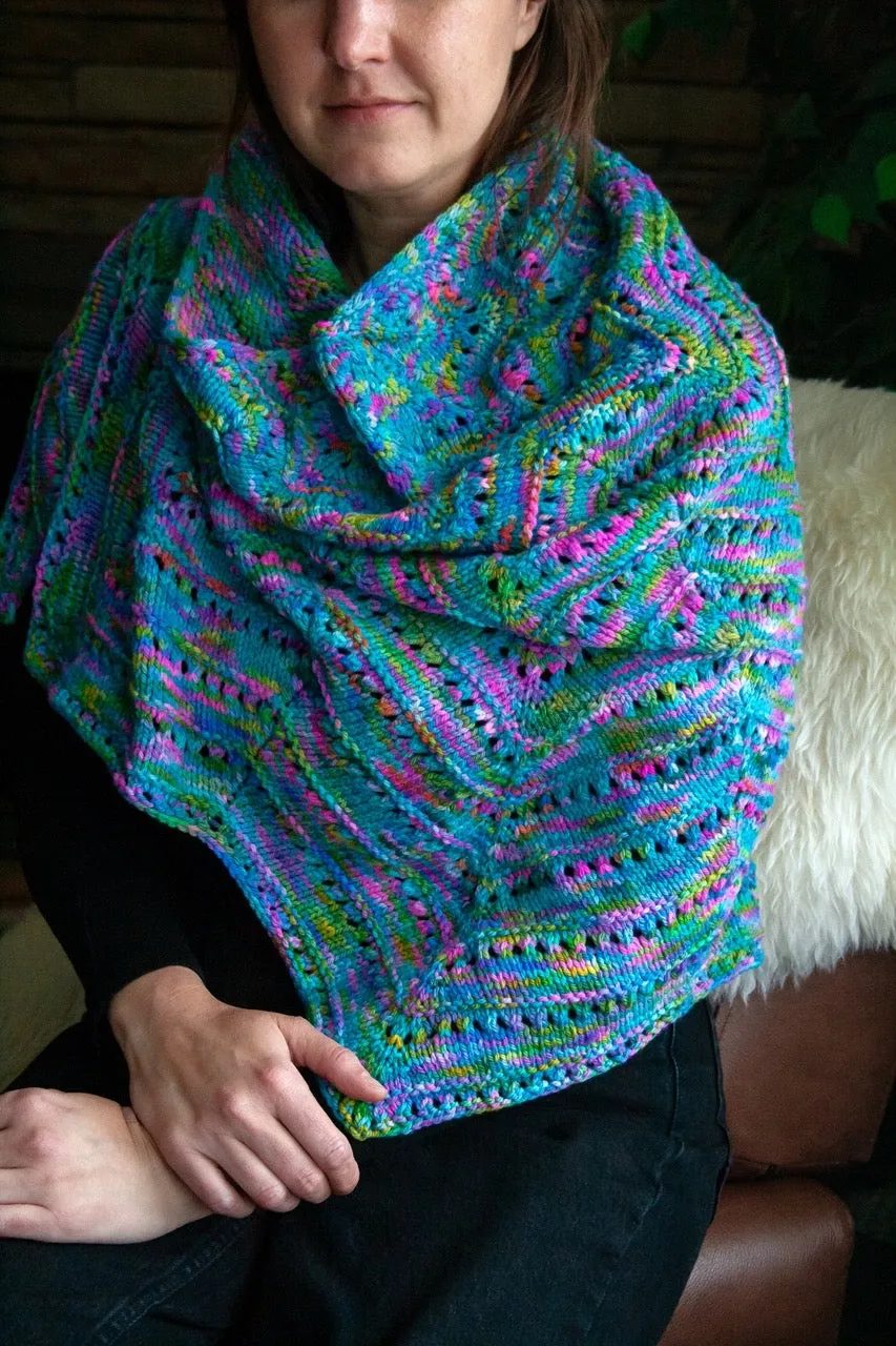 Madelinetosh Lady Bird Shawl Strickanleitung PDF Worsted