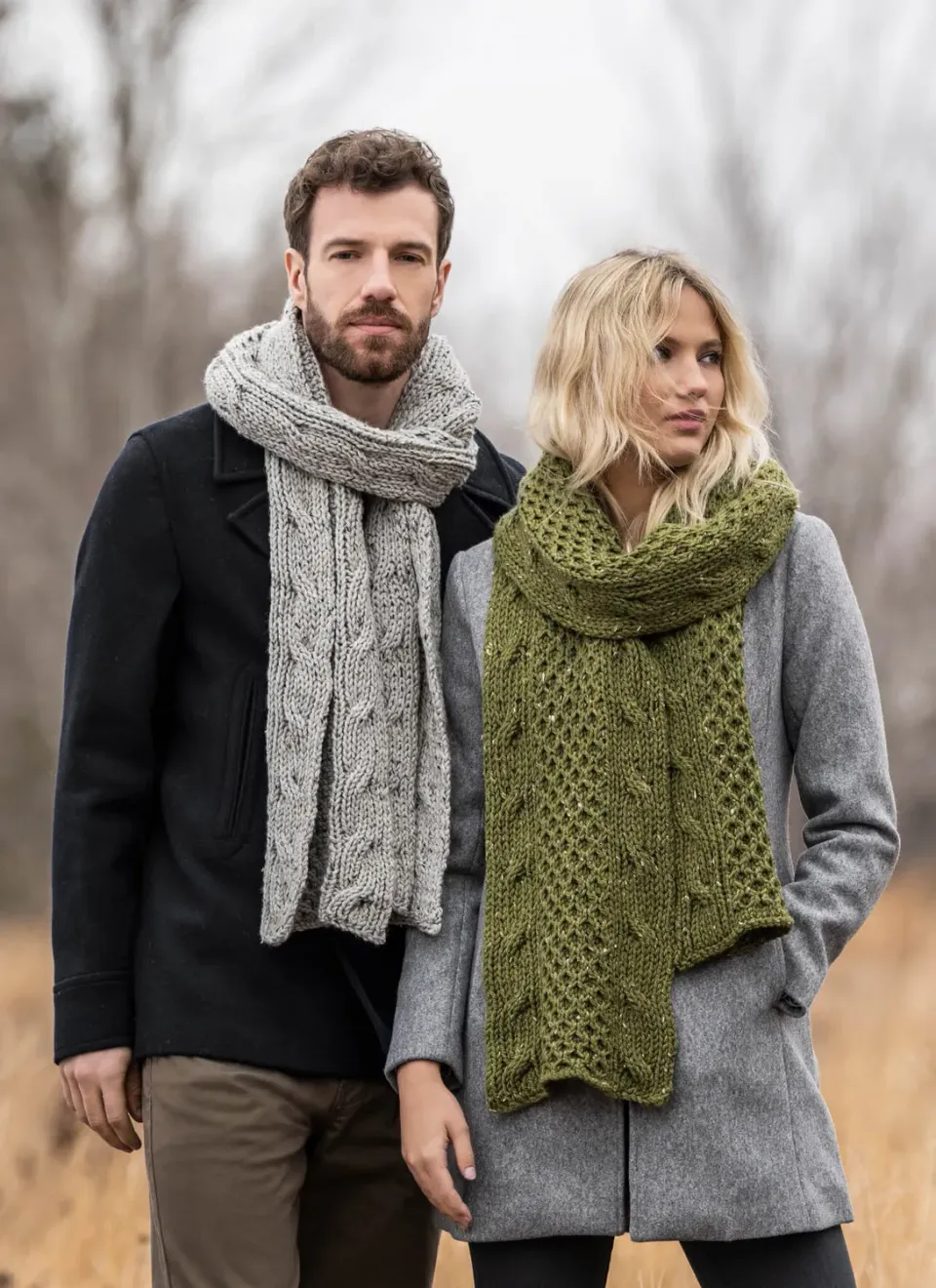 Blue Sky Fibers Urbana Scarf 202234 Strickanleitung Zopfschal