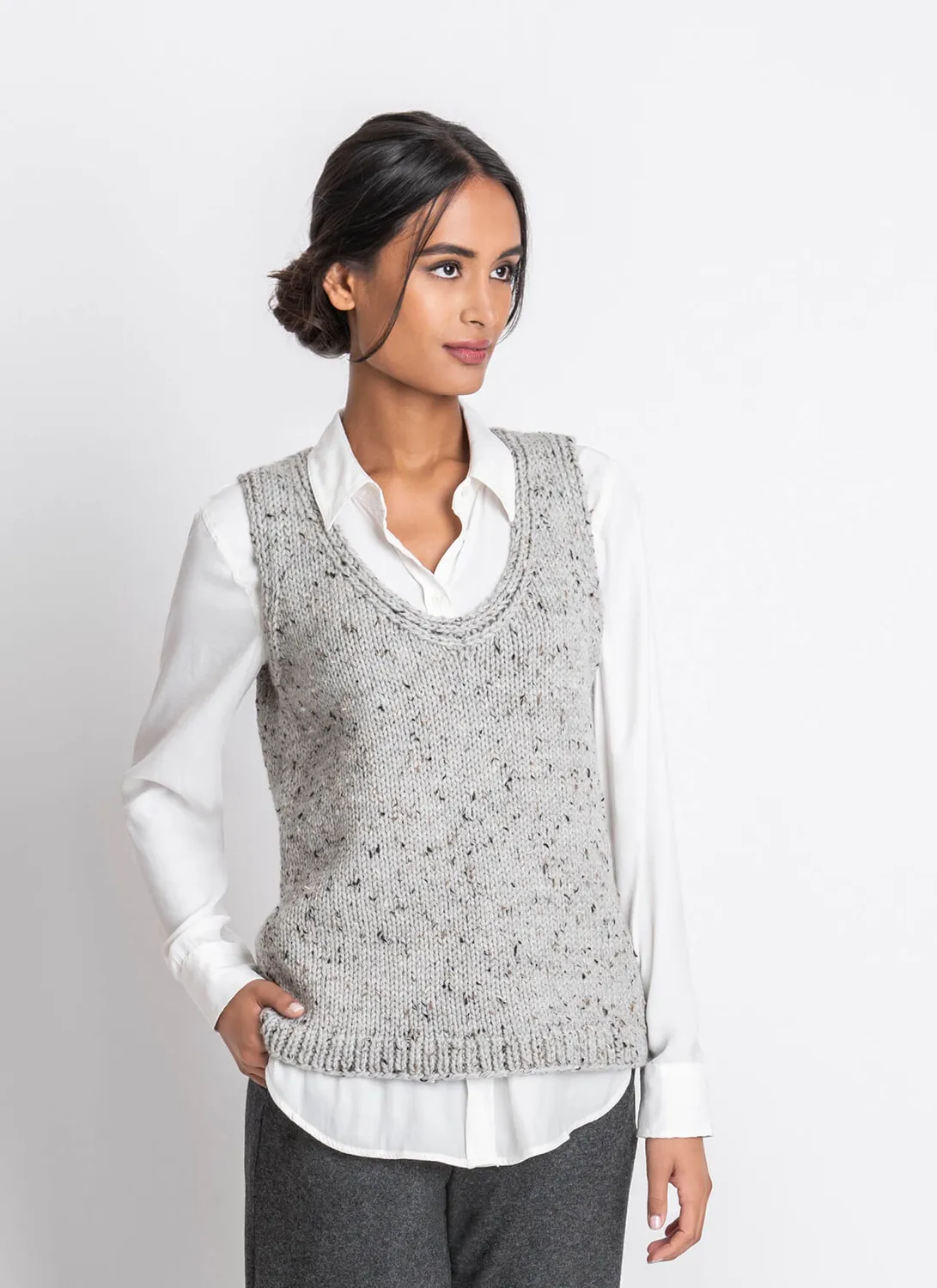 Blue Sky Fibers Classic Summit Vest Strickanleitung Weste