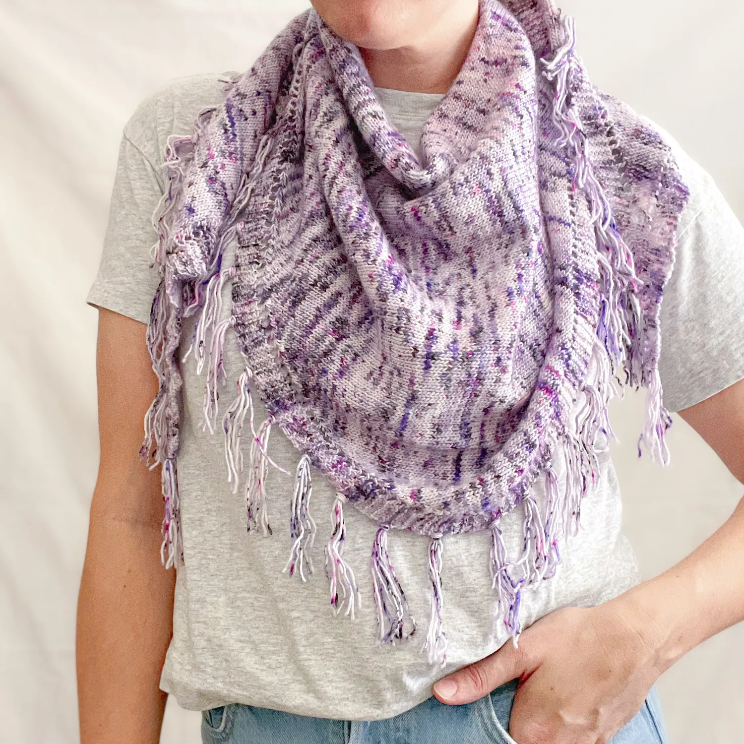 Madelinetosh Midnight Aura Strickanleitung Dreieckstuch PDF