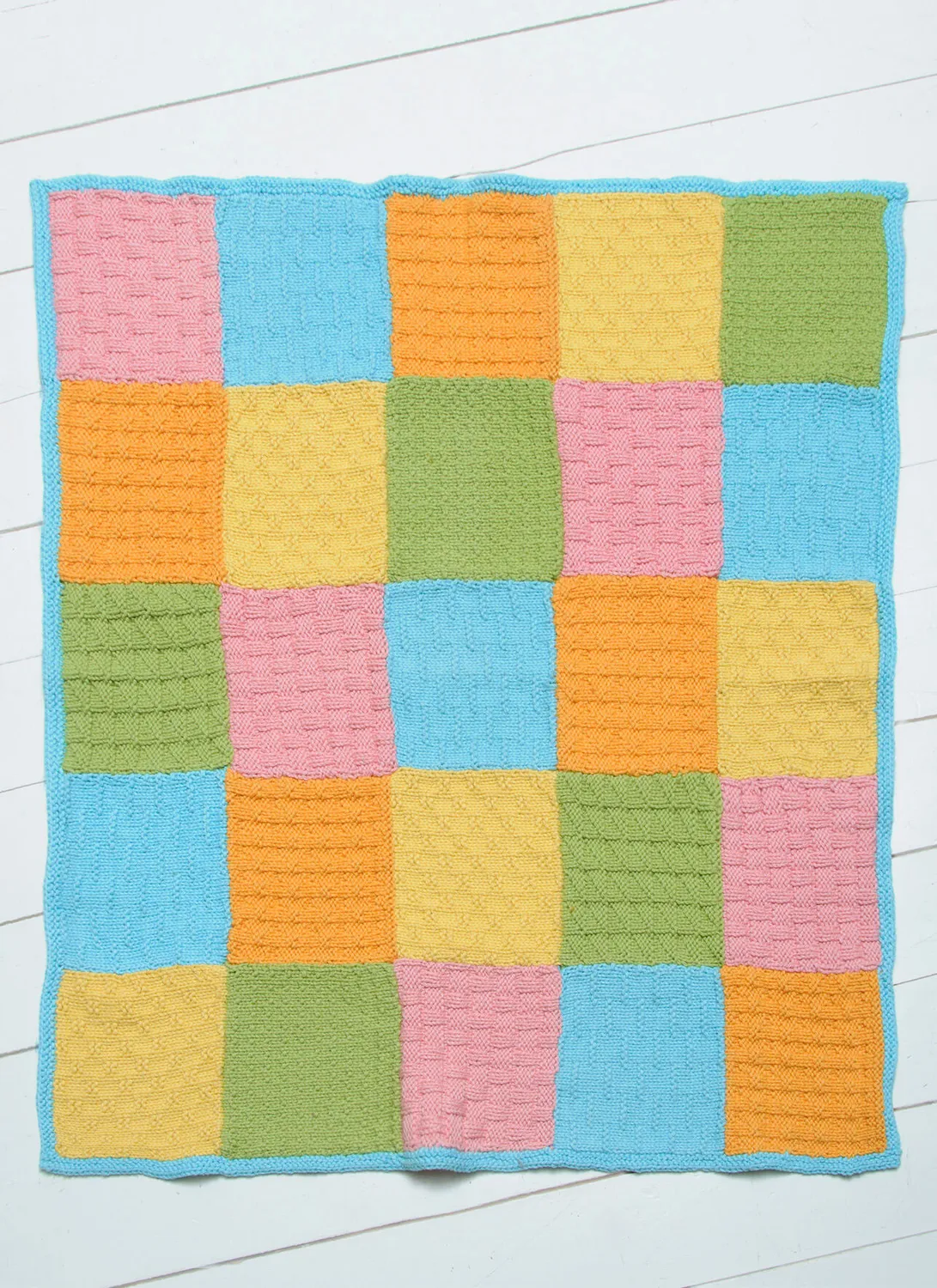 Blue Sky Fibers Dream Catcher Babydecke Strickanleitung PDF bunt