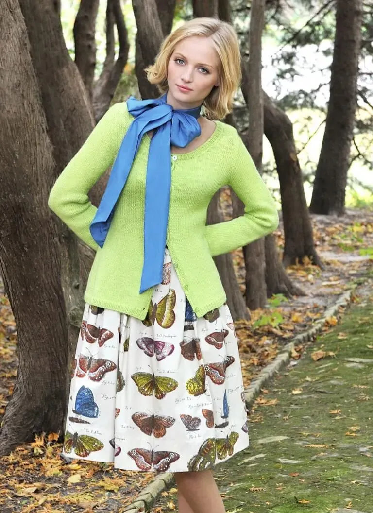 Blue Sky Fibers Classic Primavera Cardigan Strickjacke Anleitung