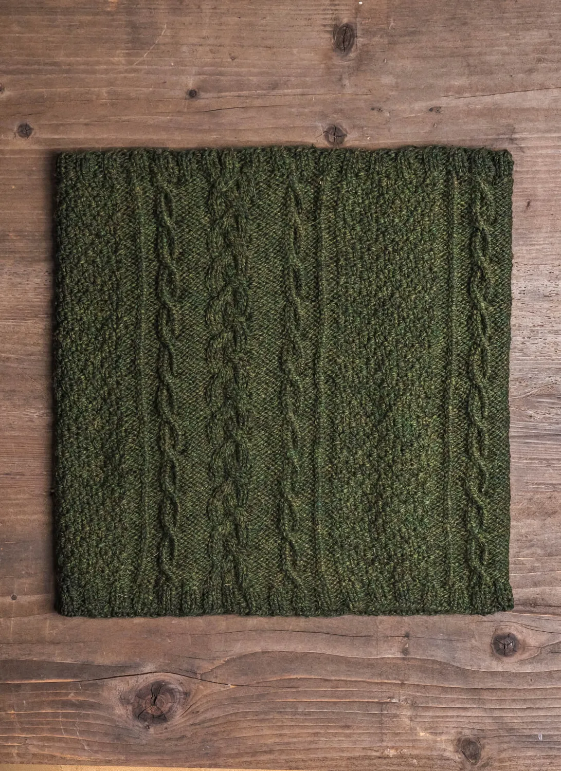 Blue Sky Fibers Royal Oak Cowl Strickanleitung Zopf
