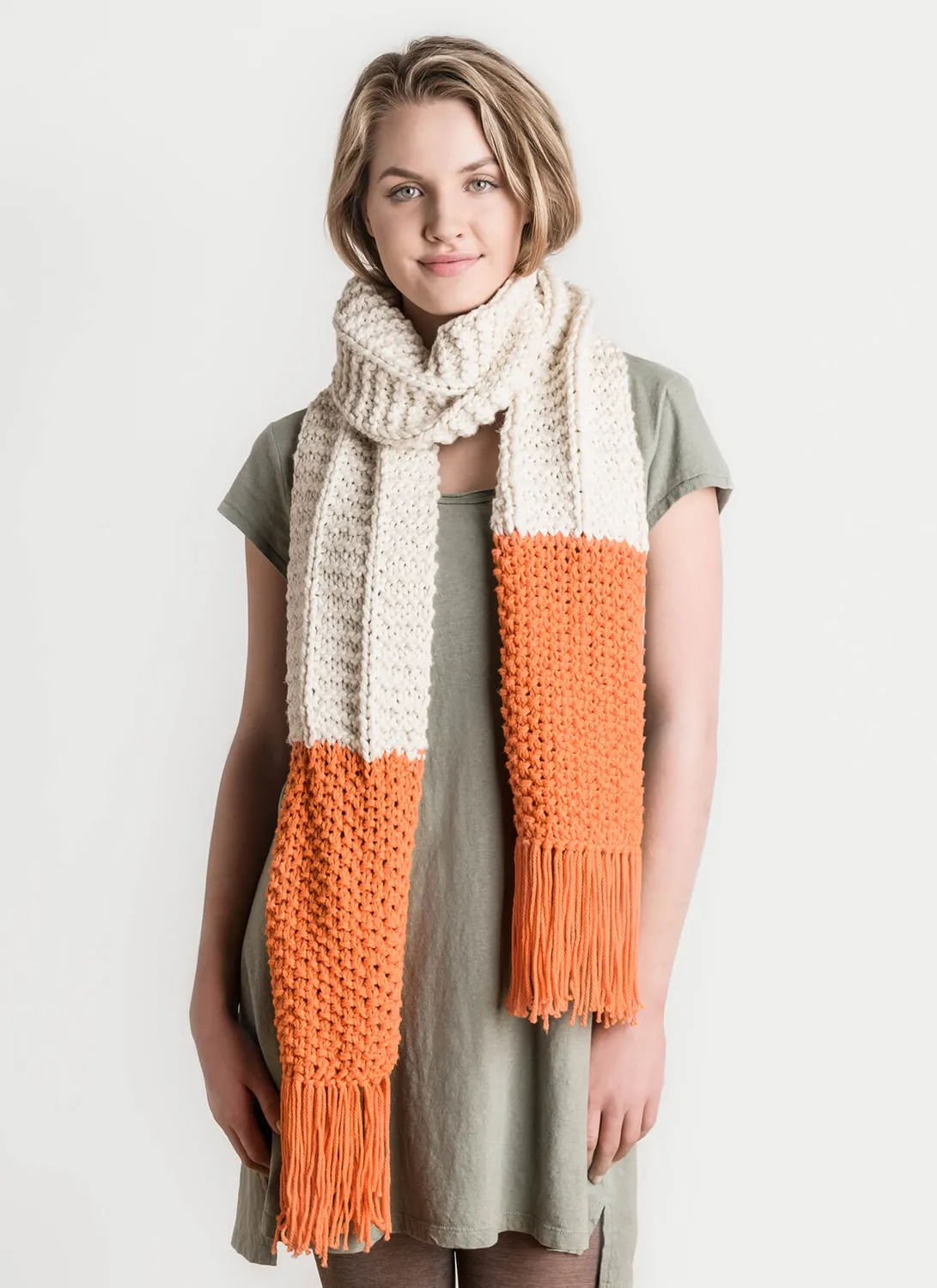 Blue Sky Fibers Classic McKinley Scarf Strickanleitung waschbar
