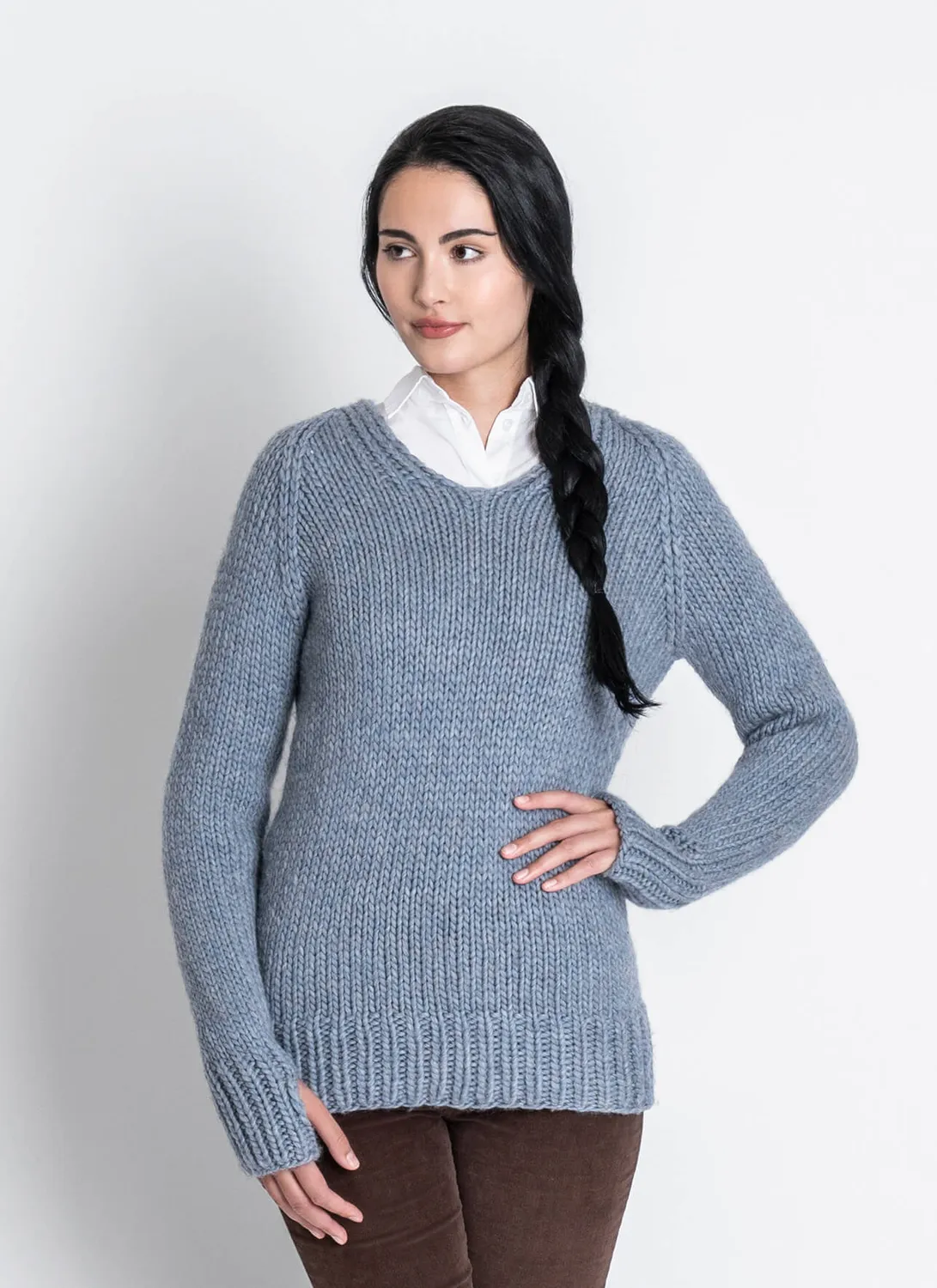 Blue Sky Fibers Classic Series Fleming Hoodie 202339 Strickanleitung Hoodie