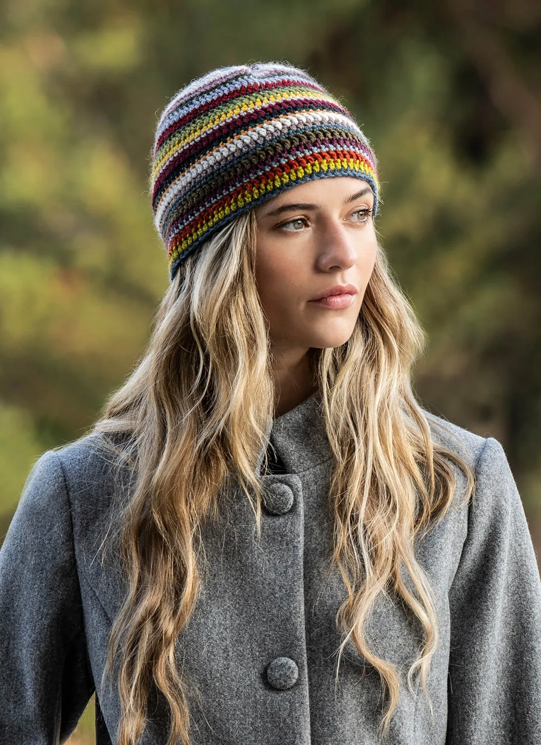 Blue Sky Fibers 27 Color Crochet Hat Häkelanleitung Bunt