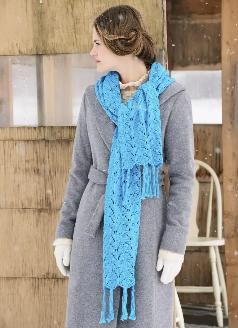 Blue Sky Fibers Classic Series Baltic Wrap BAW Strickanleitung Tuch