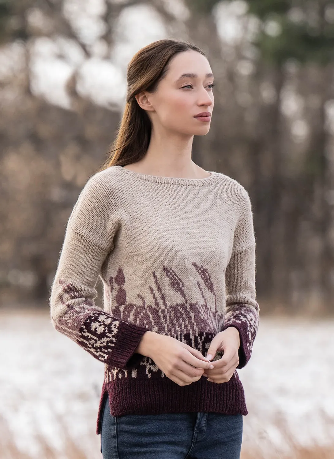 Blue Sky Fibers Meadowscape Strickanleitung Pullover
