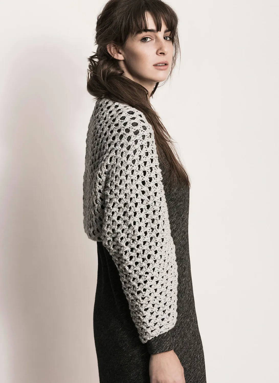 Blue Sky Fibers Royalton Bolero Strickanleitung Bio-Baumwolle