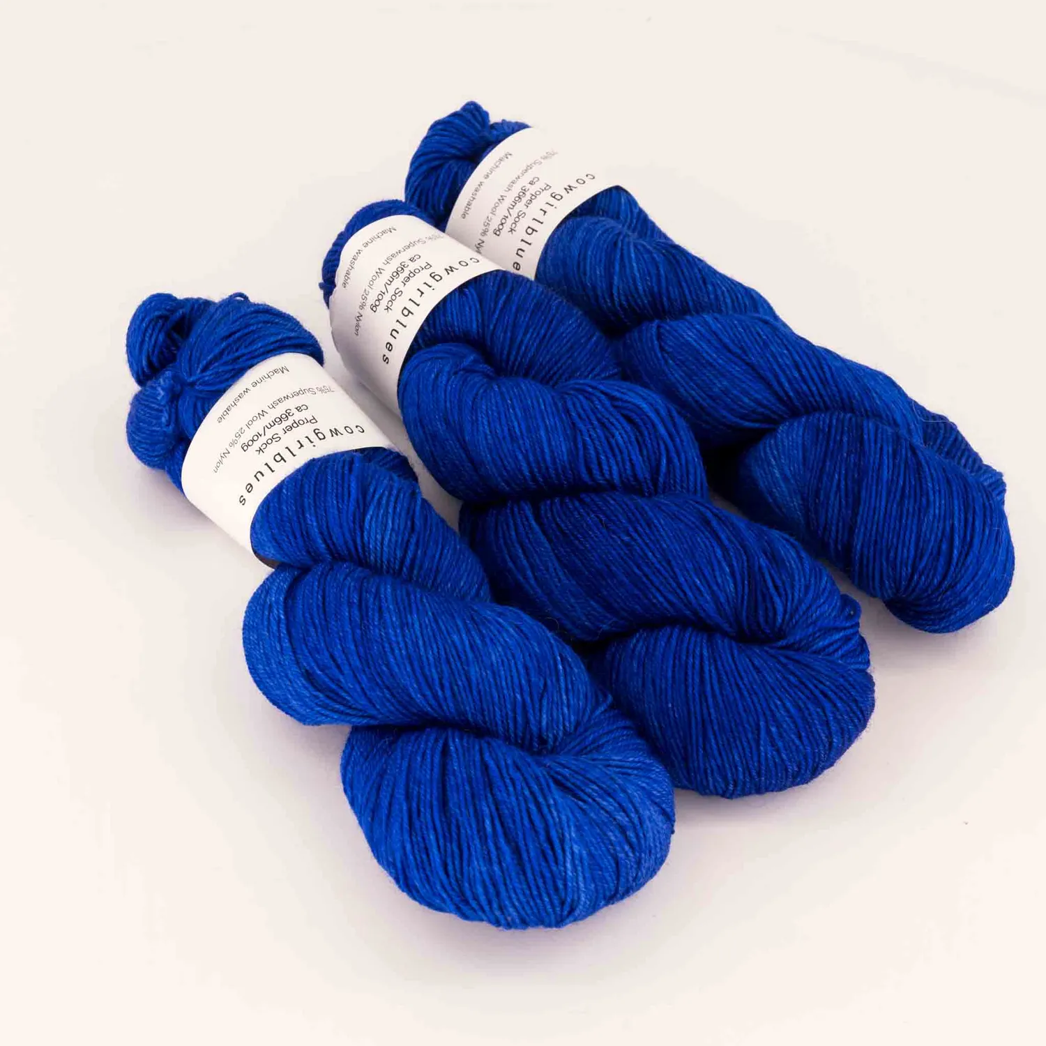 Cowgirlblues Proper Sock Cobalt Sockenwolle handgefärbt