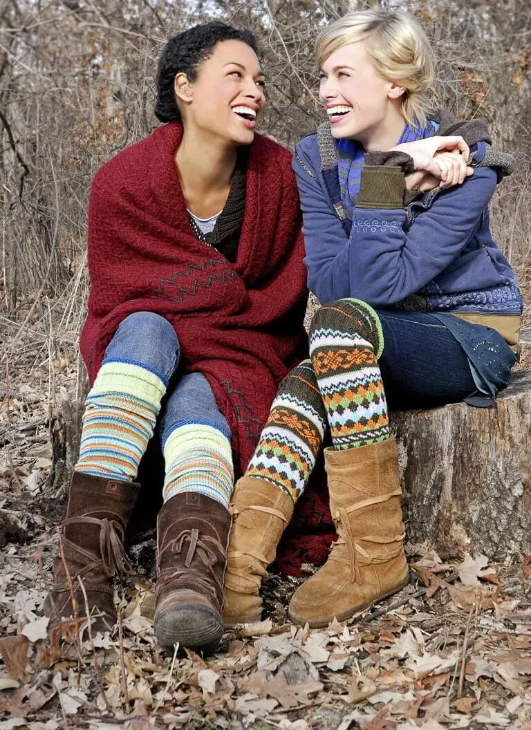 Blue Sky Fibers Lulu Leggings Strickanleitung Fair Isle Doppelpack