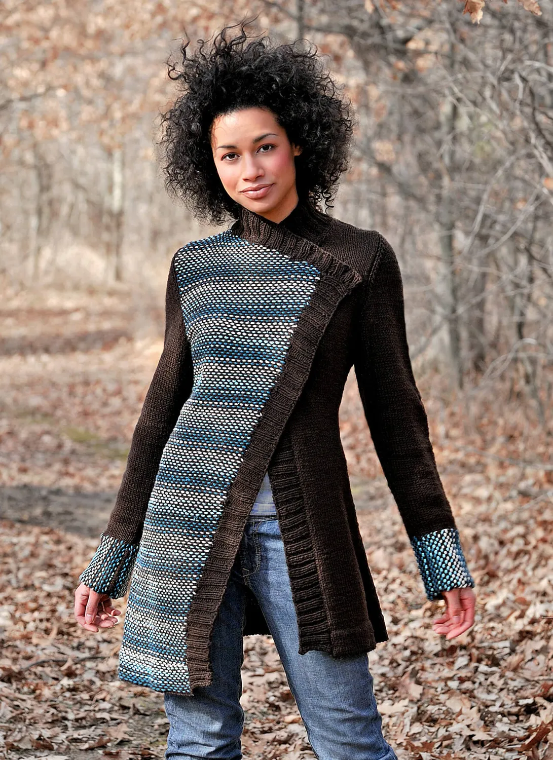 Blue Sky Fibers Uptown Downtown Coat Strickanleitung 9507