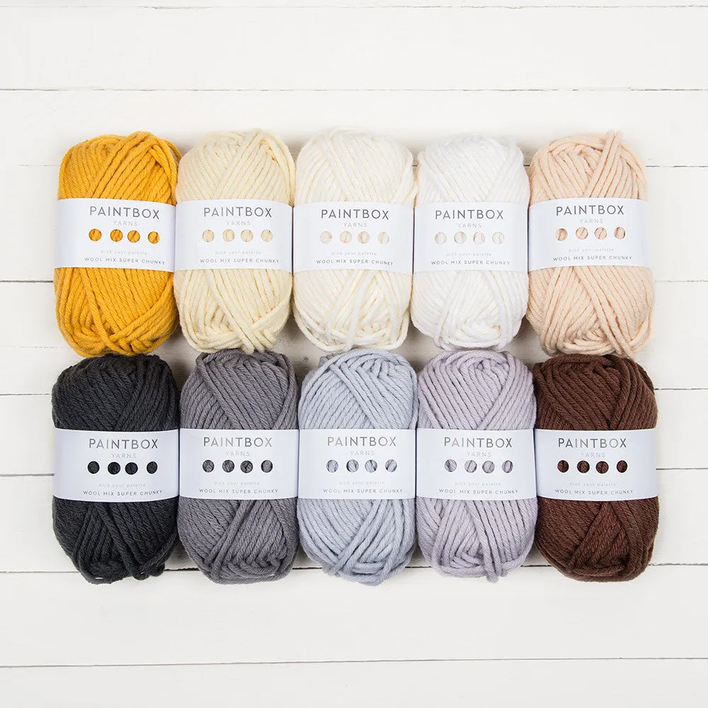 Paintbox Yarns Wool Mix Super Chunky Wolle 10 Knäuel Mix
