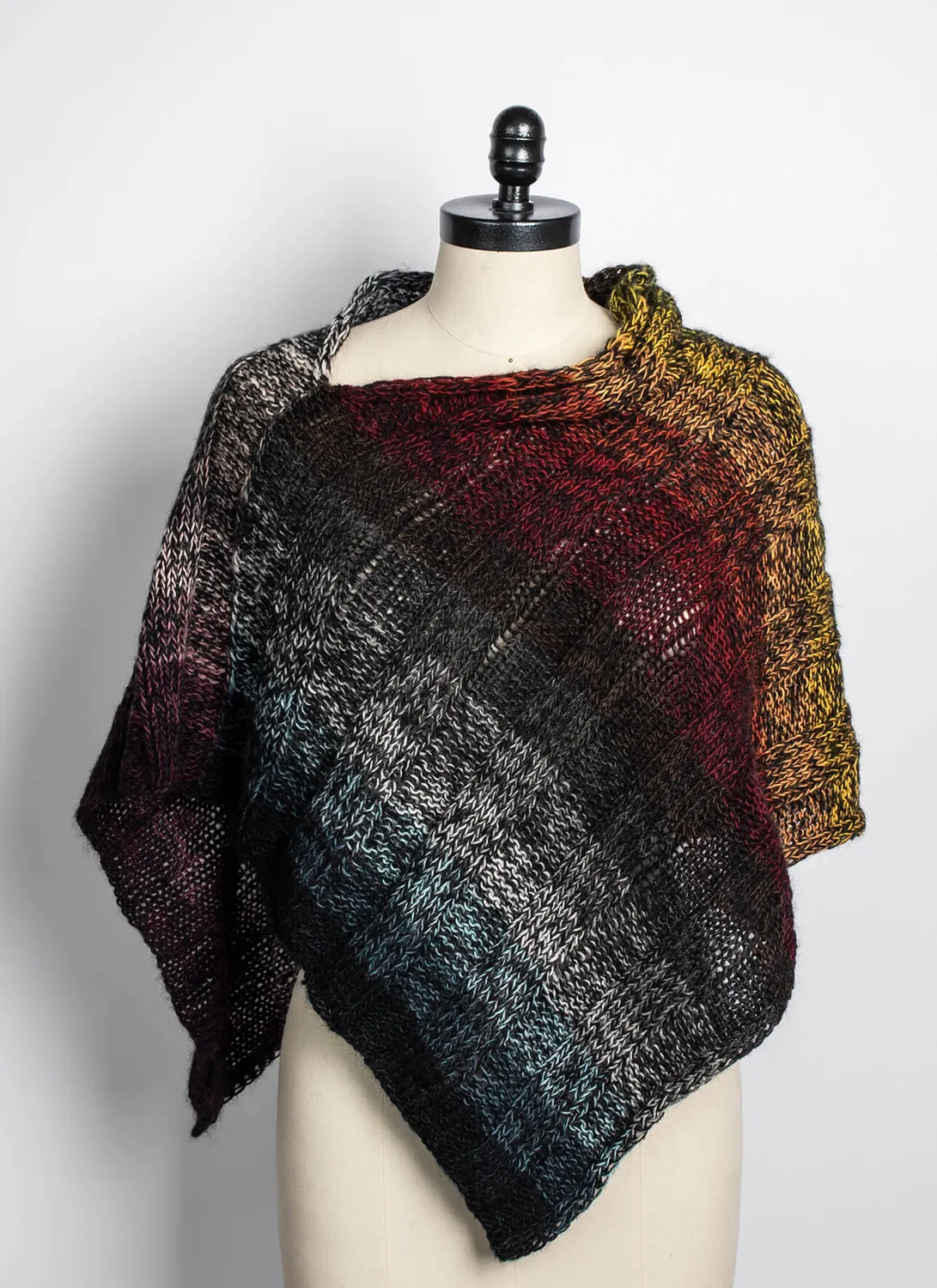 Blue Sky Fibers Classic Kaleidoscope Wrap Strickanleitung Tuch