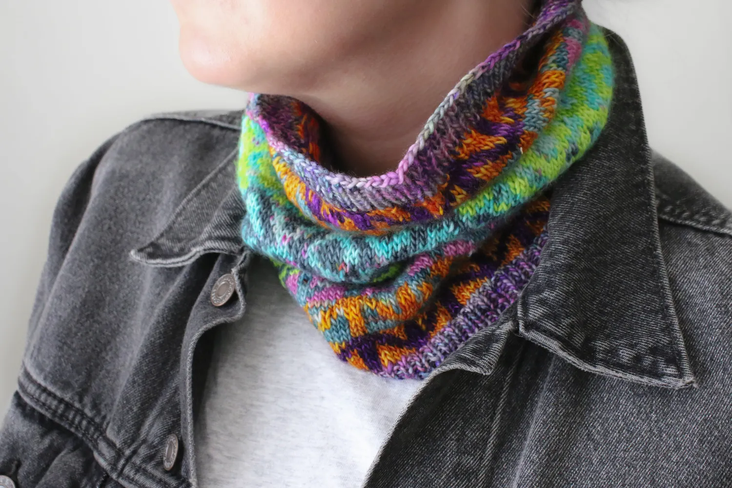 Madelinetosh Motley Hoof Cowl Strickanleitung PDF Fingering