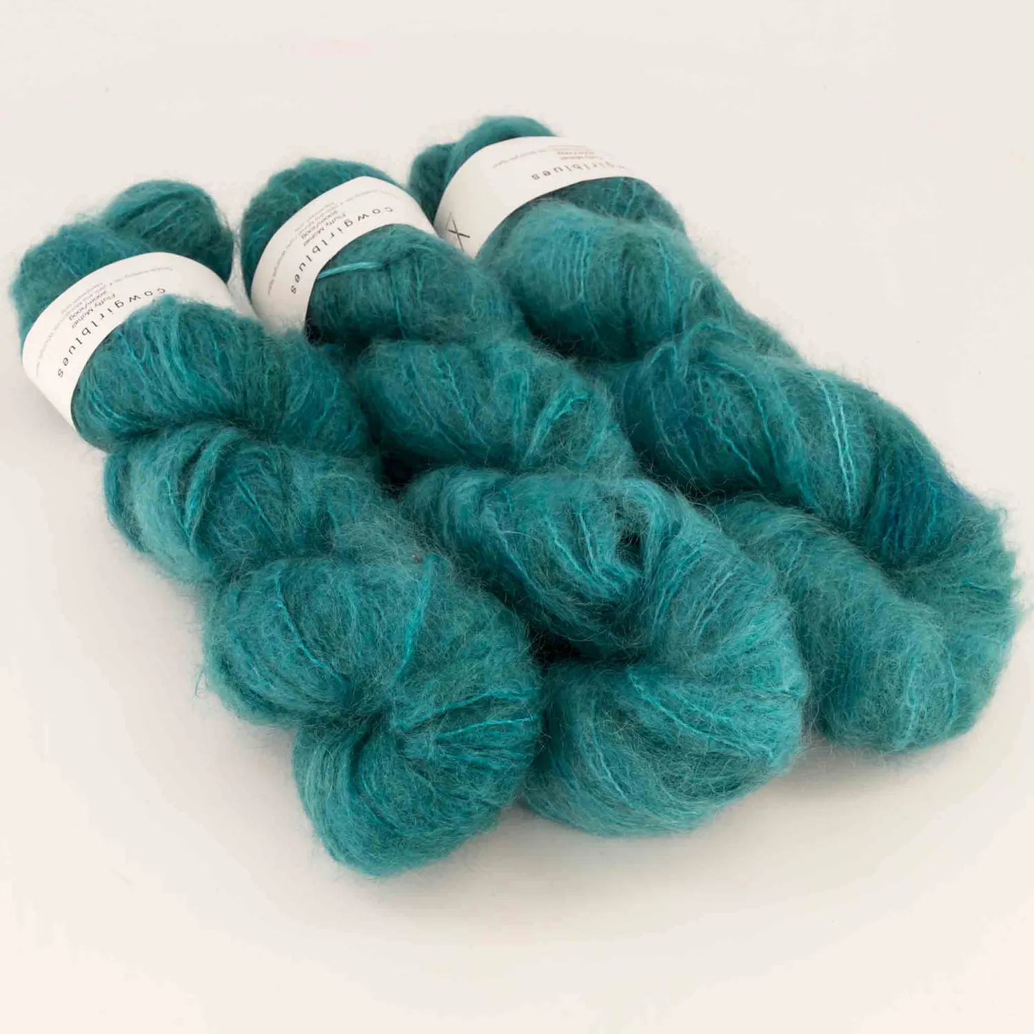 Cowgirlblues Fluffy Camps Bay Mohairgarn türkis uni