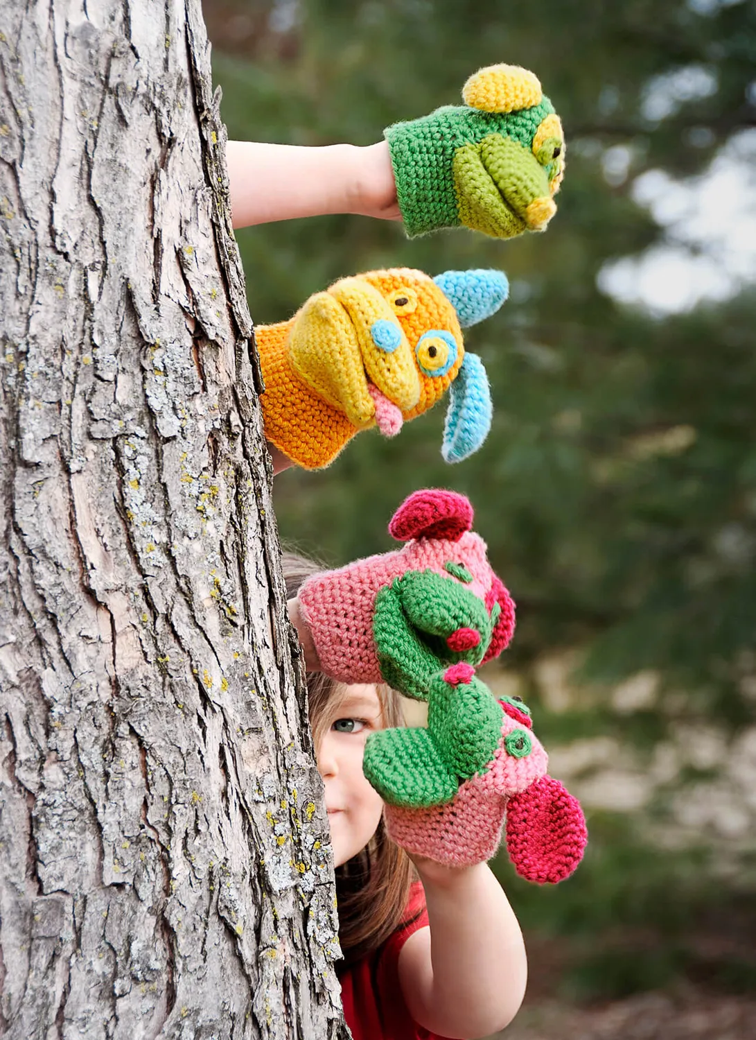 Blue Sky Fibers Classic Series Pack O’ Puppies Mitts Häkelanleitung